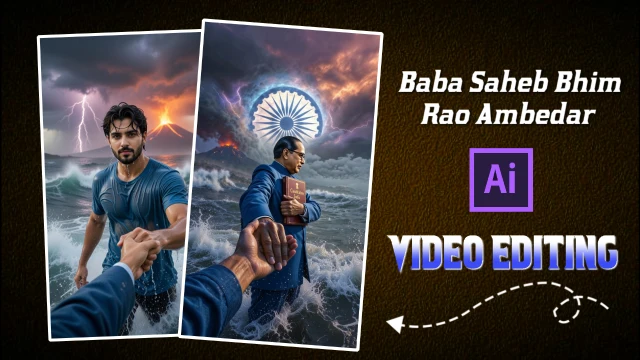 Baba Saheb Holding Hand Ai Prompts